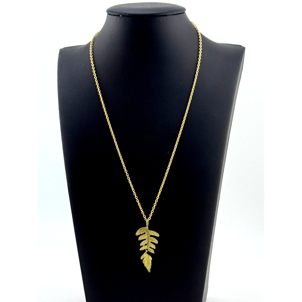 Michael Michaud Petite Fern Leaf Pendant Necklace